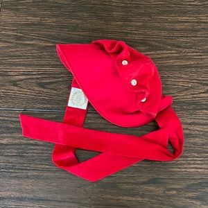 Red corduroy Beaufort bonnet company traditional red bonnet